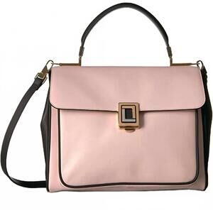 NEW LUANA ITALY women's giorgia satchel in pink/black